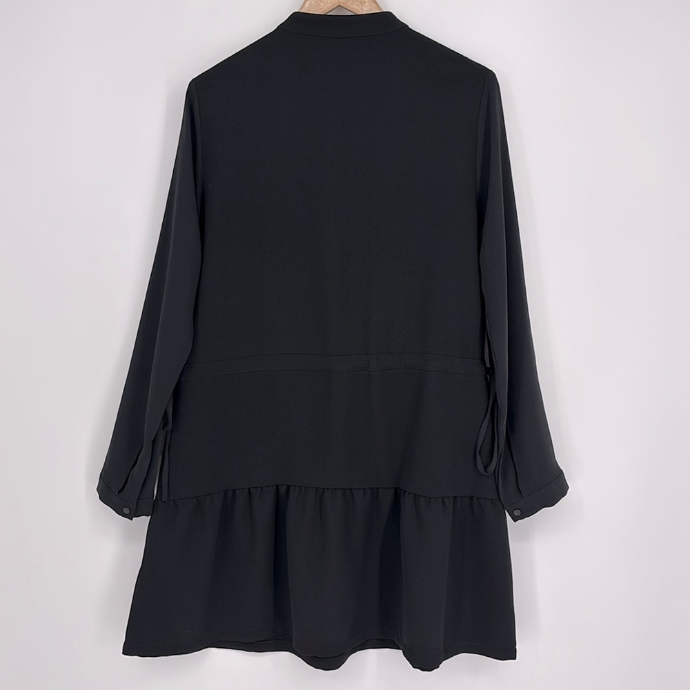 ALL SAINTS Lin Long Sleeve Dress Women’s Size 10 in Black in EUC! - Picture 7 of 8